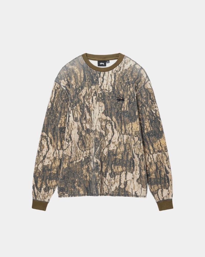 Stussy Tops For Sale Cheap - Basic Stock LS Thermal Camo